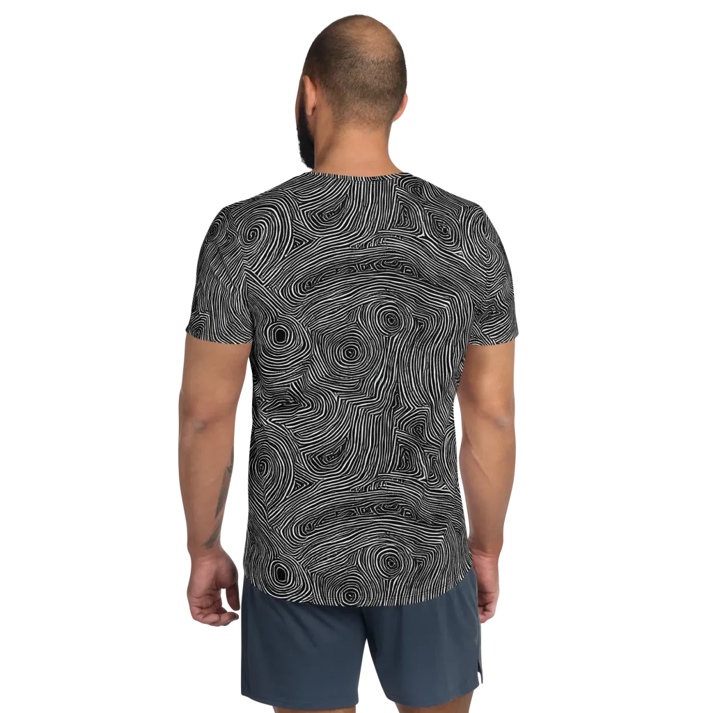 Inkwood Orbit on Men's Athletic T-Shirt — Back