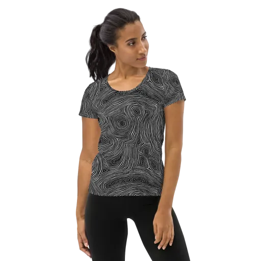 Inkwood Orbit on a Women's Athletic T-Shirt