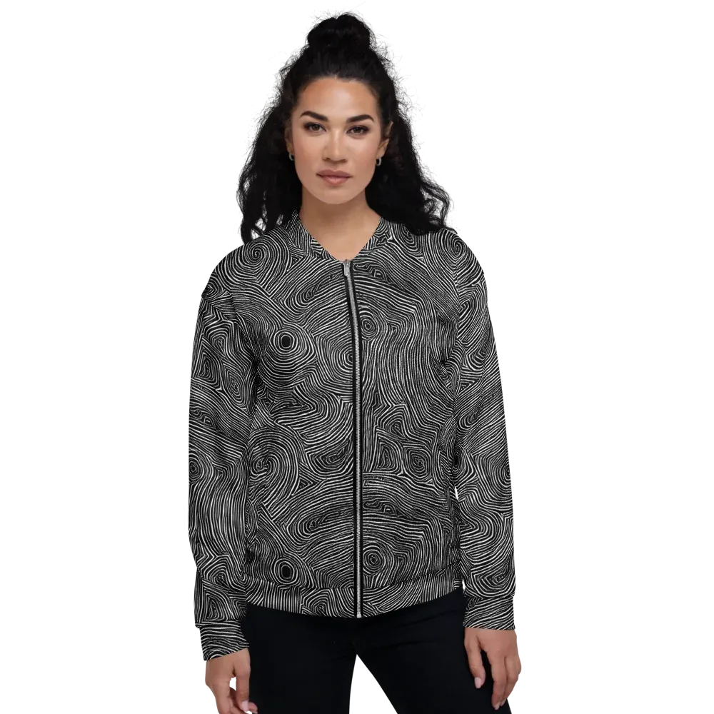 Inkwood Orbit on Bomber Jacket — Front