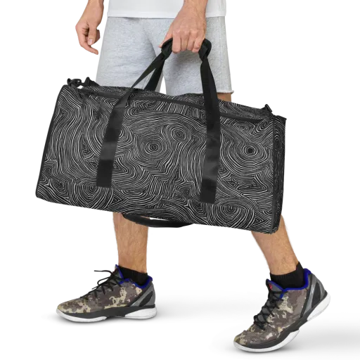 Inkwood Orbit on a Duffle Bag