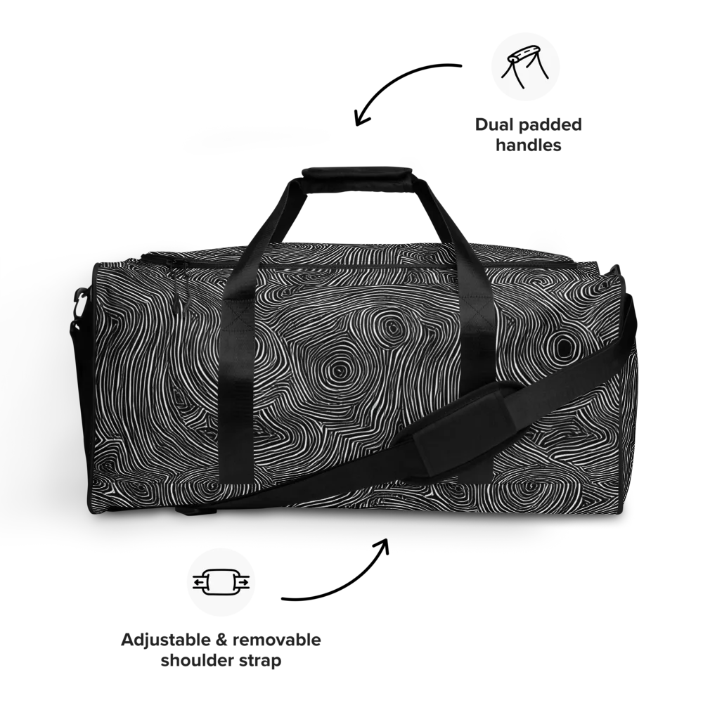 Inkwood Orbit on Duffle Bag — Front
