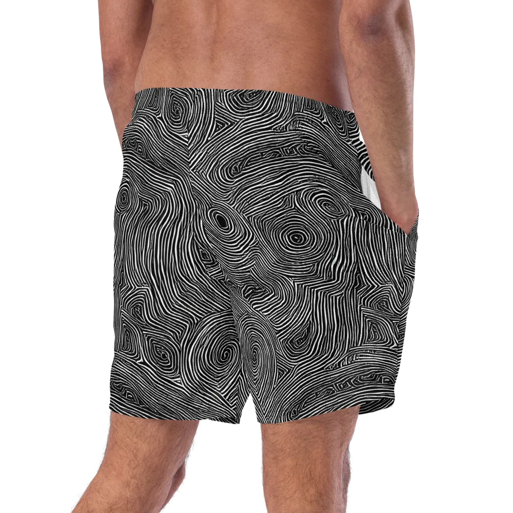 Inkwood Orbit on Swim Trunks — Right Back