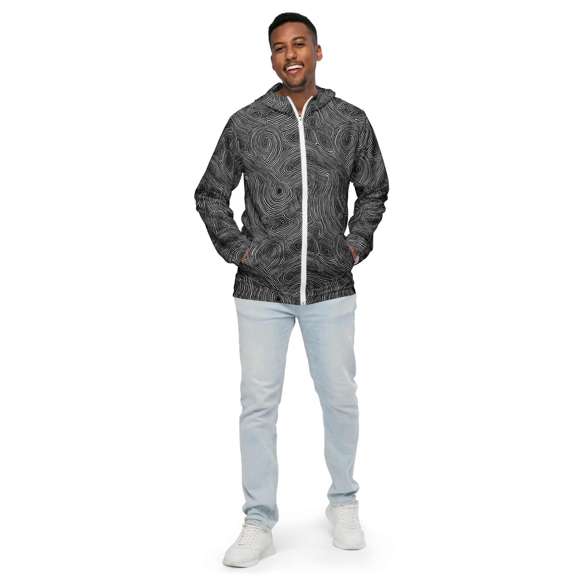 Inkwood Orbit on Men's Windbreaker — Front