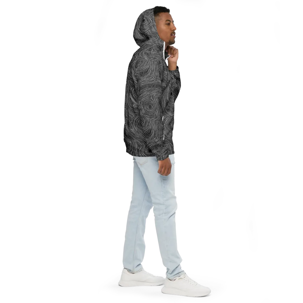 Inkwood Orbit on Men's Windbreaker — Right