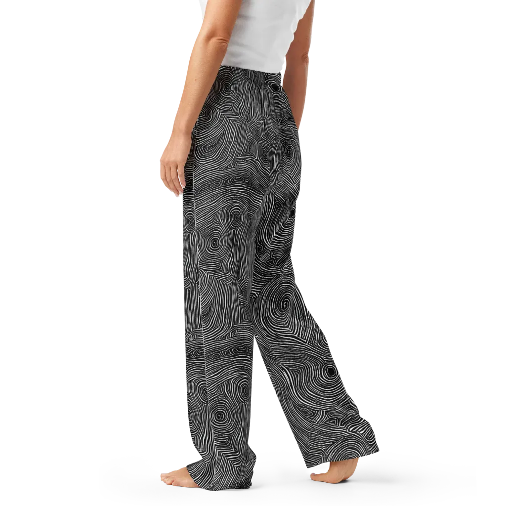 Inkwood Orbit on Women's Pajama Pants — Left