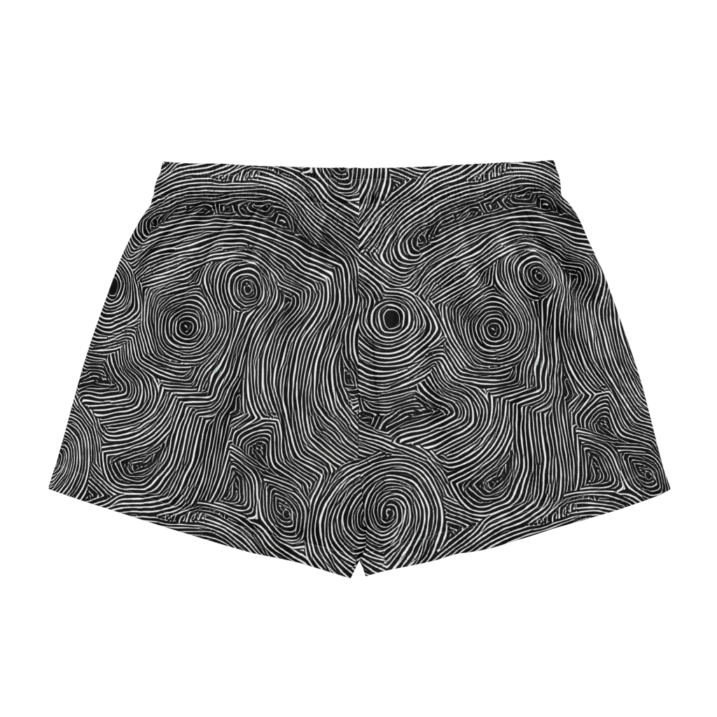 Inkwood Orbit on Women's Pajama Shorts — Back