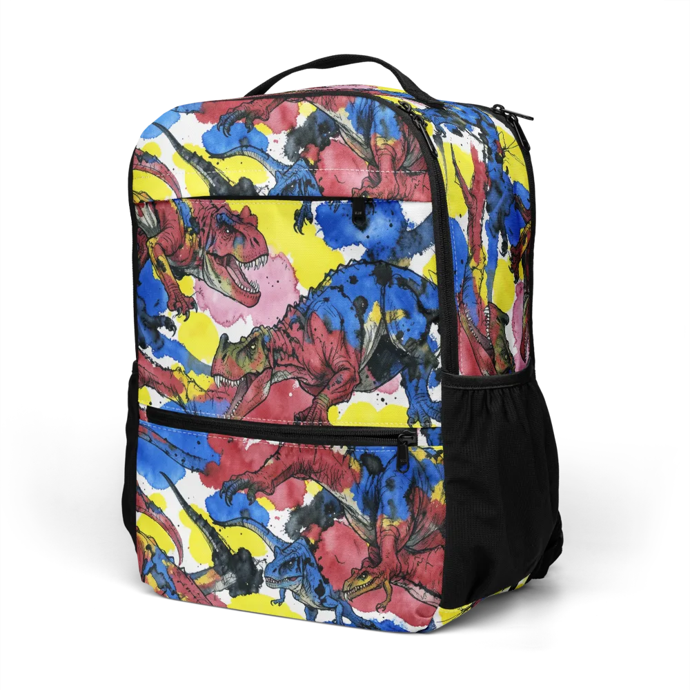 Cretaceous Confetti on Utility Backpack — Left Front