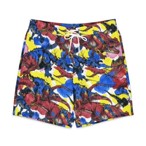 Cretaceous Confetti on a Men's Board Shorts