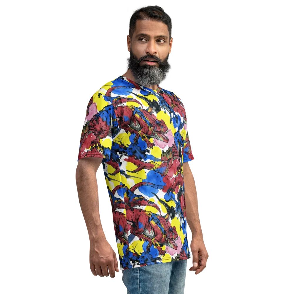 Cretaceous Confetti on Men's Crew Neck T-Shirt — Right