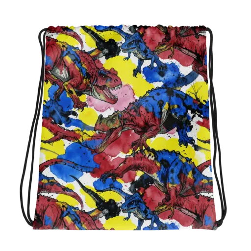 Cretaceous Confetti on a Drawstring Bag