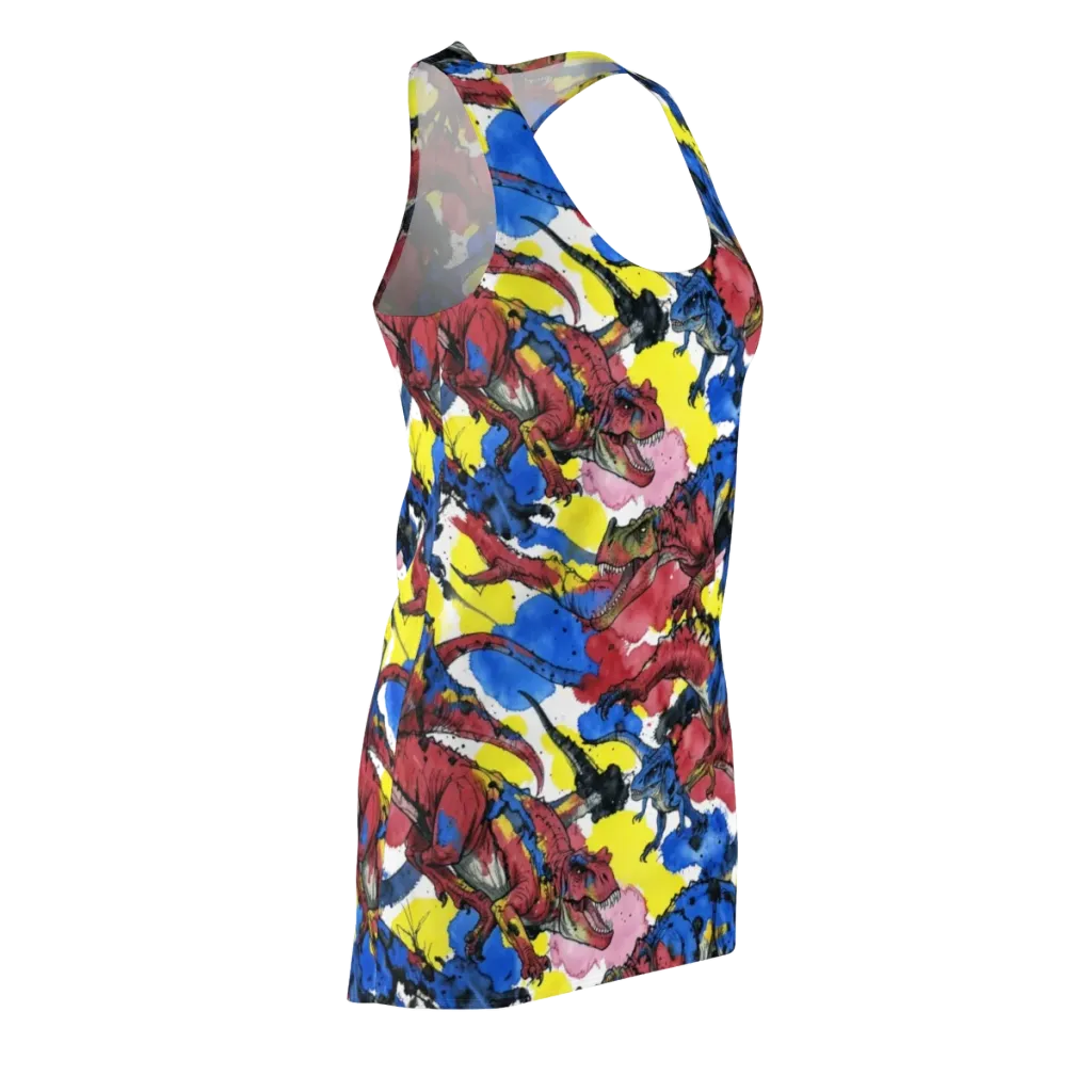 Cretaceous Confetti on Racerback Dress — Front Side