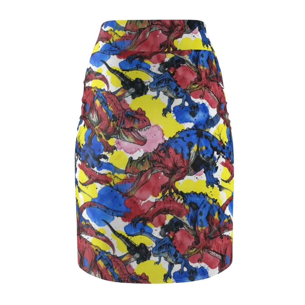 Cretaceous Confetti on Pencil Skirt — Back