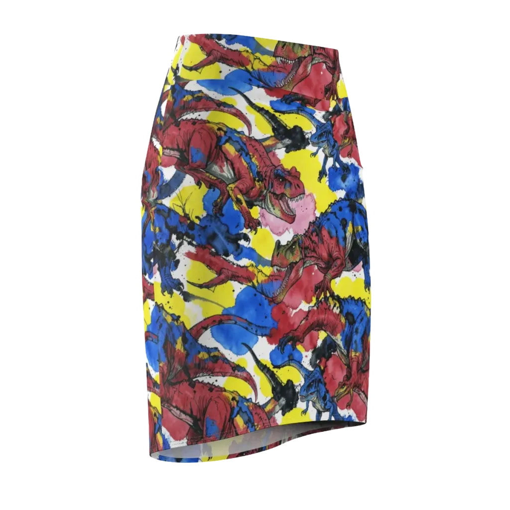 Cretaceous Confetti on Pencil Skirt — Front Side