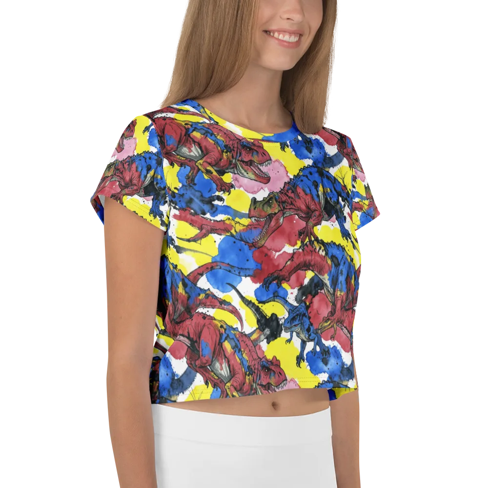 Cretaceous Confetti on Crop Tee — Right