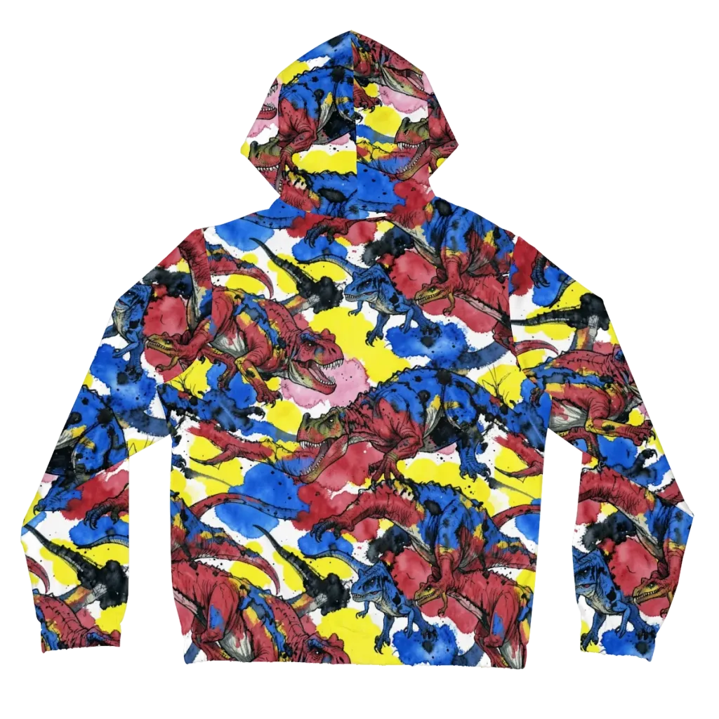 Cretaceous Confetti on Women's Full-Zip Hoodie — Back