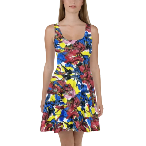 Cretaceous Confetti on a Skater Dress