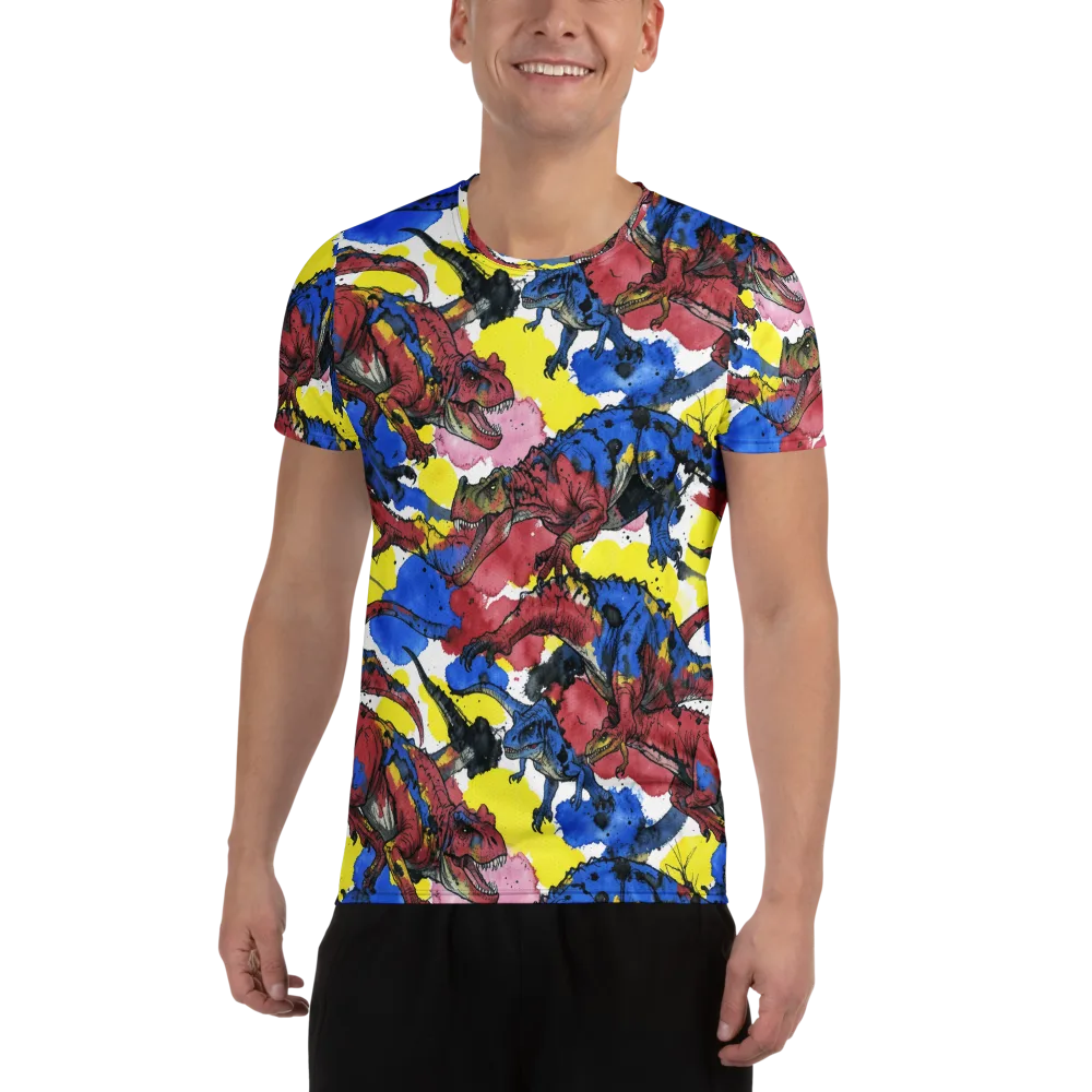 Cretaceous Confetti on Men's Athletic T-Shirt — Front