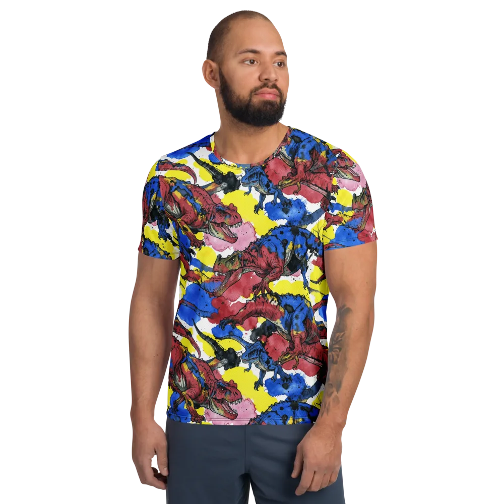 Cretaceous Confetti on Men's Athletic T-Shirt — Front