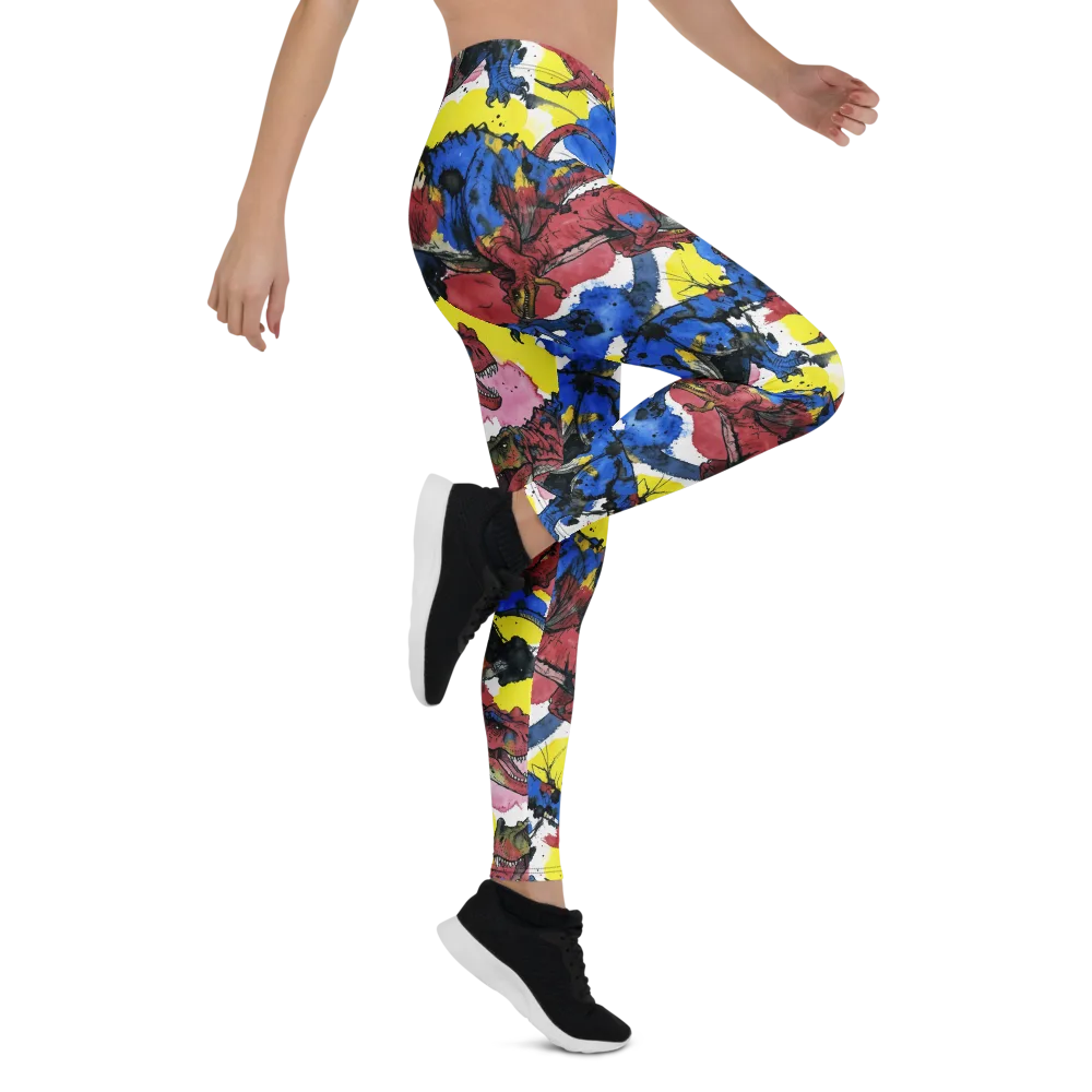 Cretaceous Confetti on Leggings — Right
