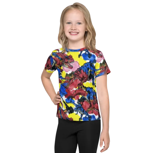 Cretaceous Confetti on a Kids Crew Neck T-Shirt