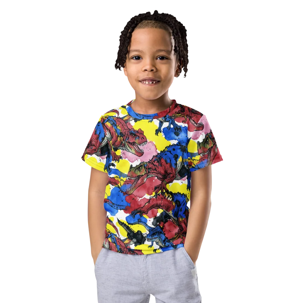 Cretaceous Confetti on Kids Crew Neck T-Shirt — Front
