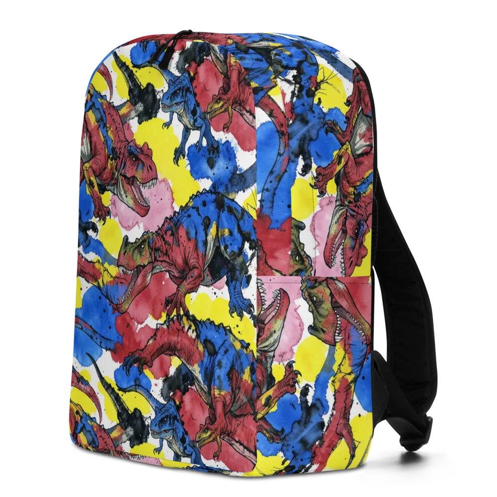 Cretaceous Confetti on Minimalist Backpack — Left