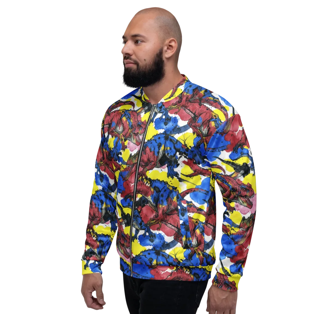 Cretaceous Confetti on Bomber Jacket — Left