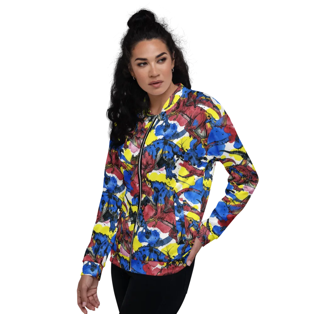 Cretaceous Confetti on Bomber Jacket — Left