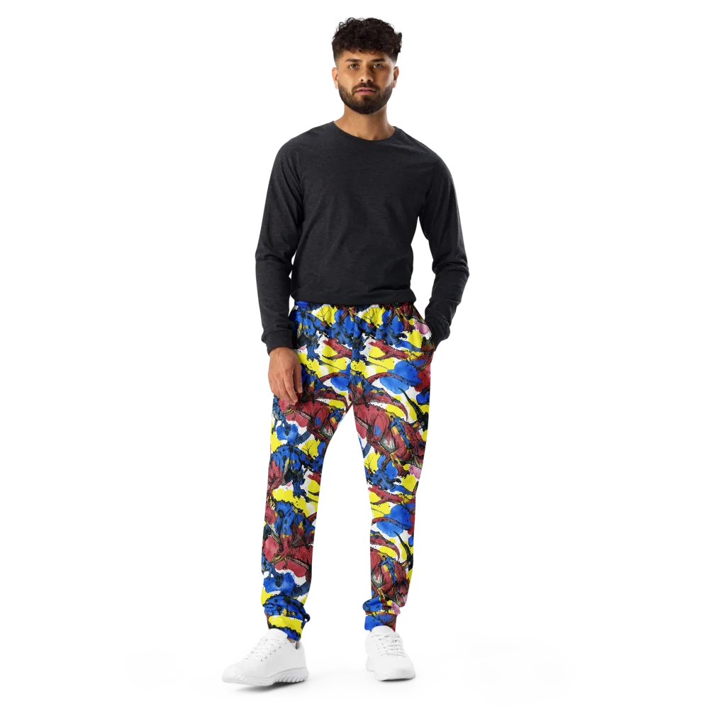 Cretaceous Confetti on Men's Joggers — Front