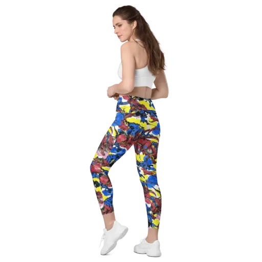 Cretaceous Confetti on a Leggings with Pockets