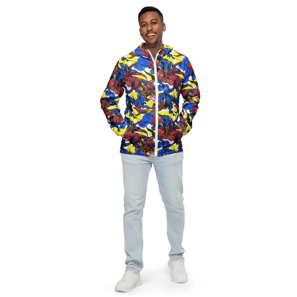 Cretaceous Confetti on Men's Windbreaker — Front