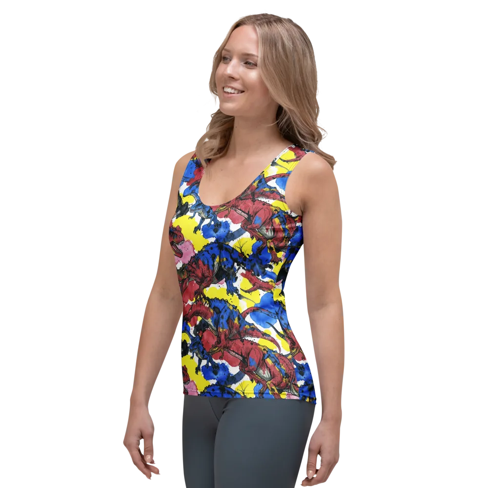 Cretaceous Confetti on Women's Tank Top — Left Front