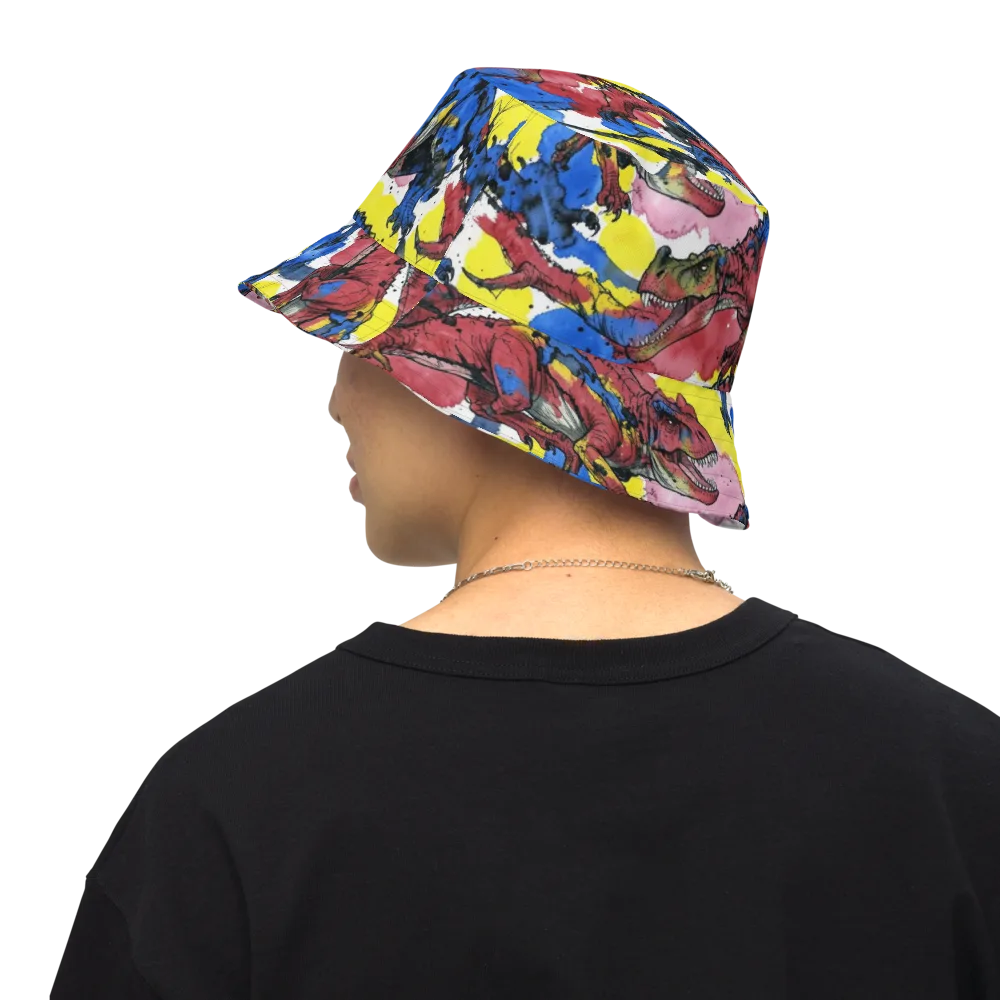 Cretaceous Confetti on Reversible Bucket Hat — Back Inside