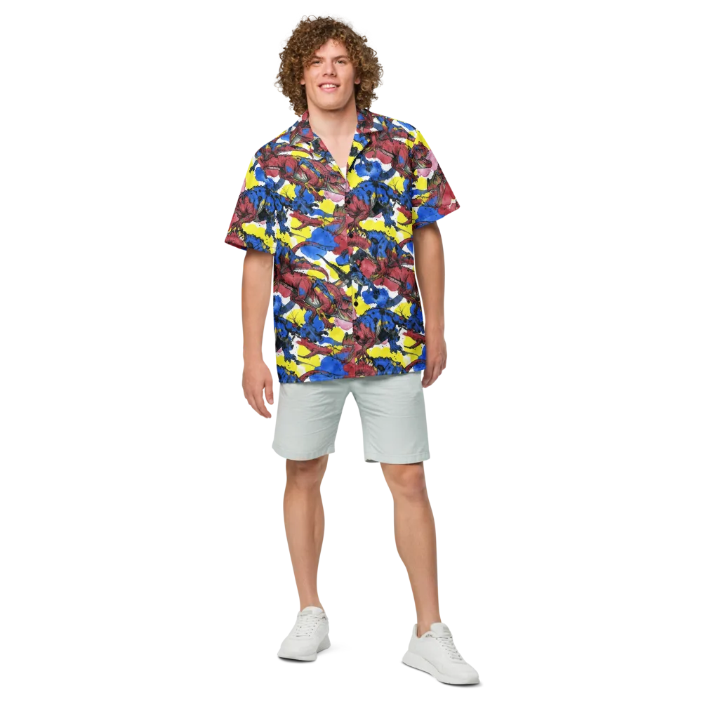 Cretaceous Confetti on Button Shirt — Front