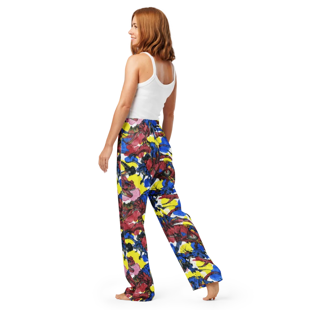 Cretaceous Confetti on Women's Pajama Pants — Back