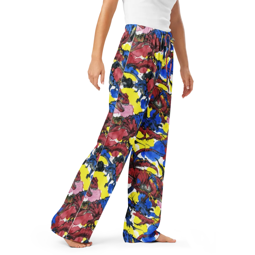 Cretaceous Confetti on Women's Pajama Pants — Right Front