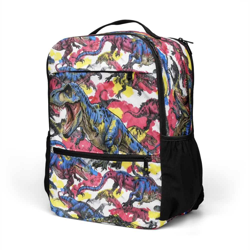 Jurassic Brushstroke on Utility Backpack — Left Front