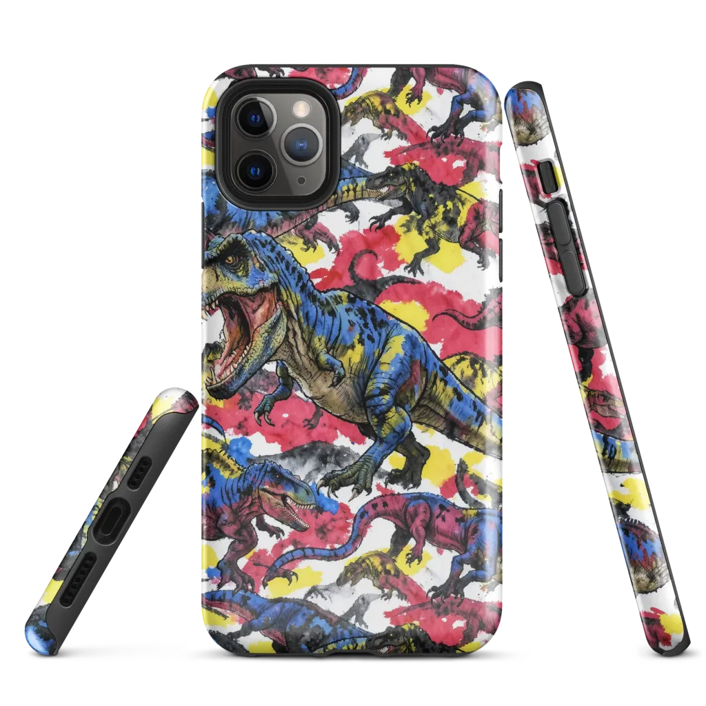 Jurassic Brushstroke on Tough Case for iPhone® — Front