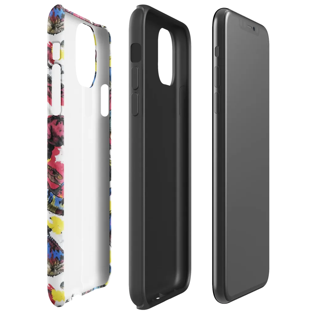 Jurassic Brushstroke on Tough Case for iPhone® — Right