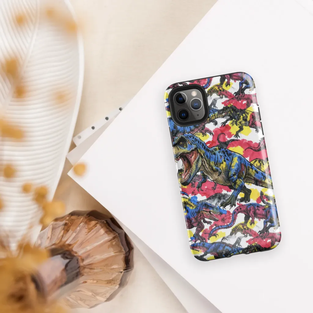 Jurassic Brushstroke on Tough Case for iPhone® — Front