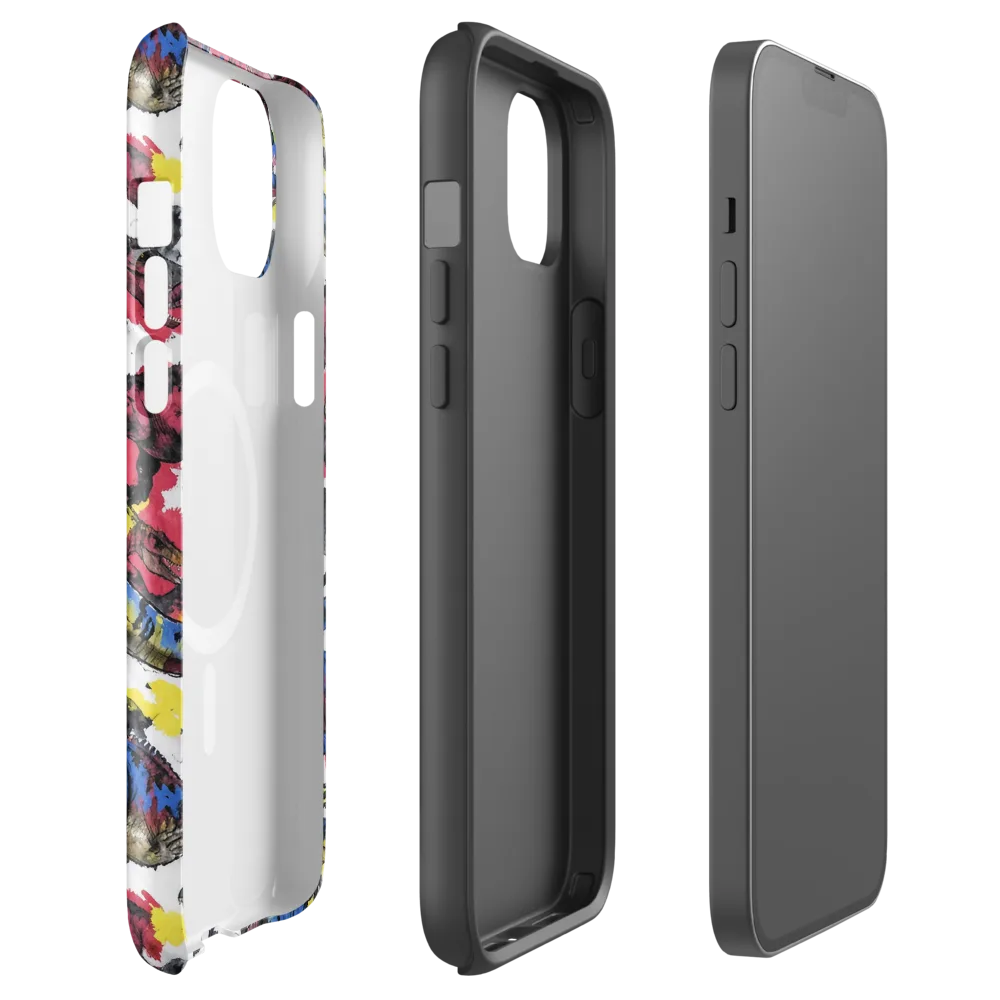 Jurassic Brushstroke on MagSafe Tough Case for iPhone® — Front