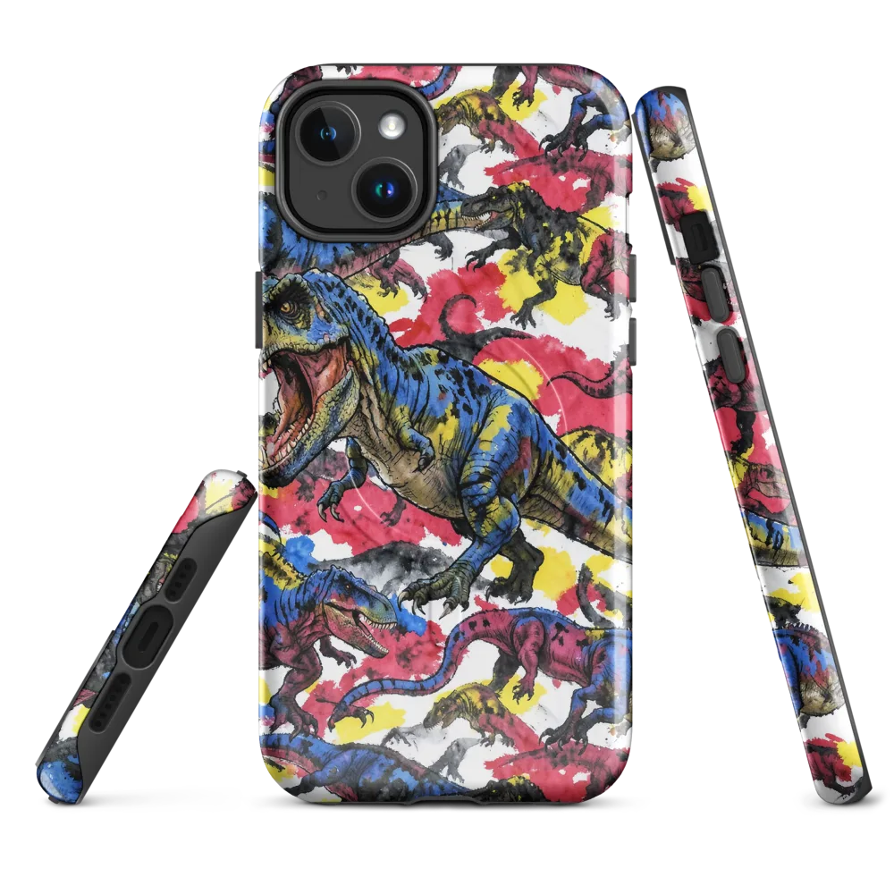 Jurassic Brushstroke on MagSafe Tough Case for iPhone® — Front