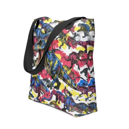 Jurassic Brushstroke on a Tote Bag