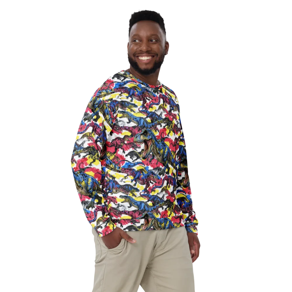 Jurassic Brushstroke on Sweatshirt — Front