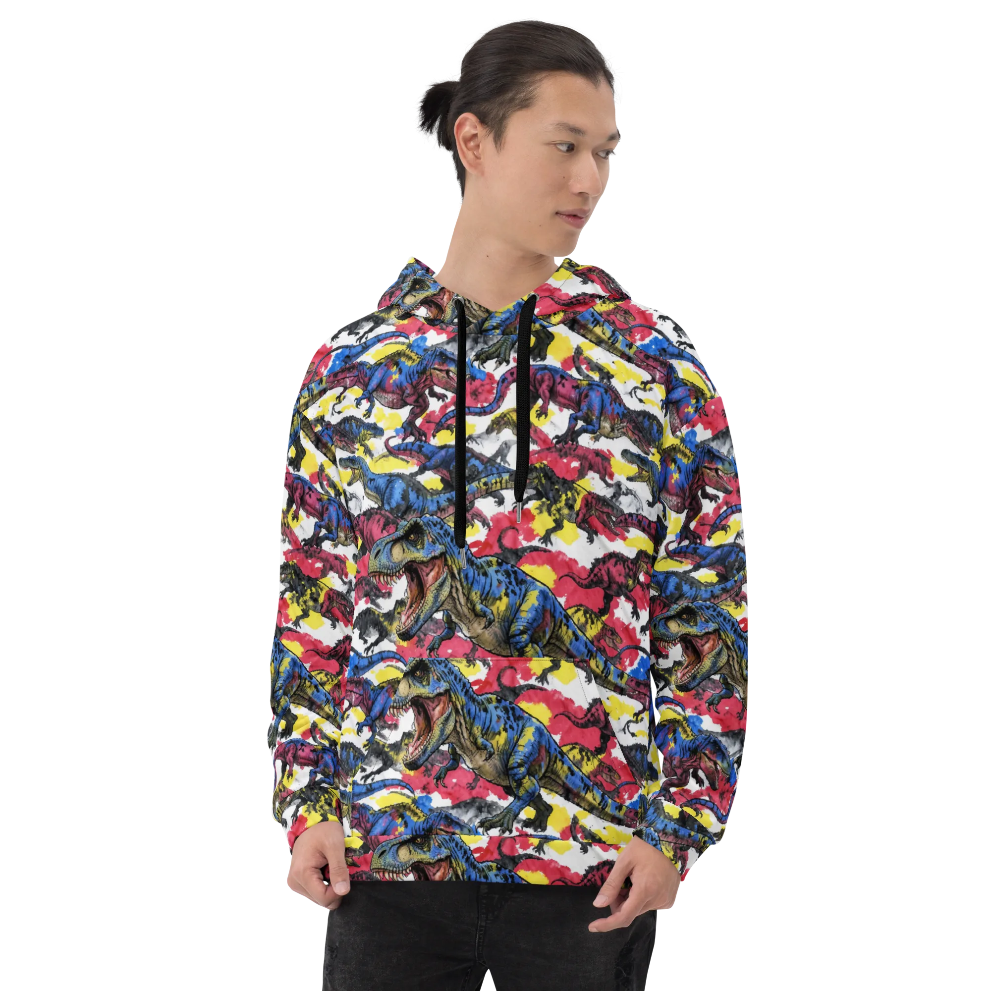 Jurassic Brushstroke on Hoodie — Front