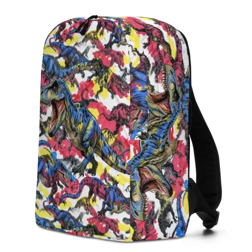 Jurassic Brushstroke on a Minimalist Backpack