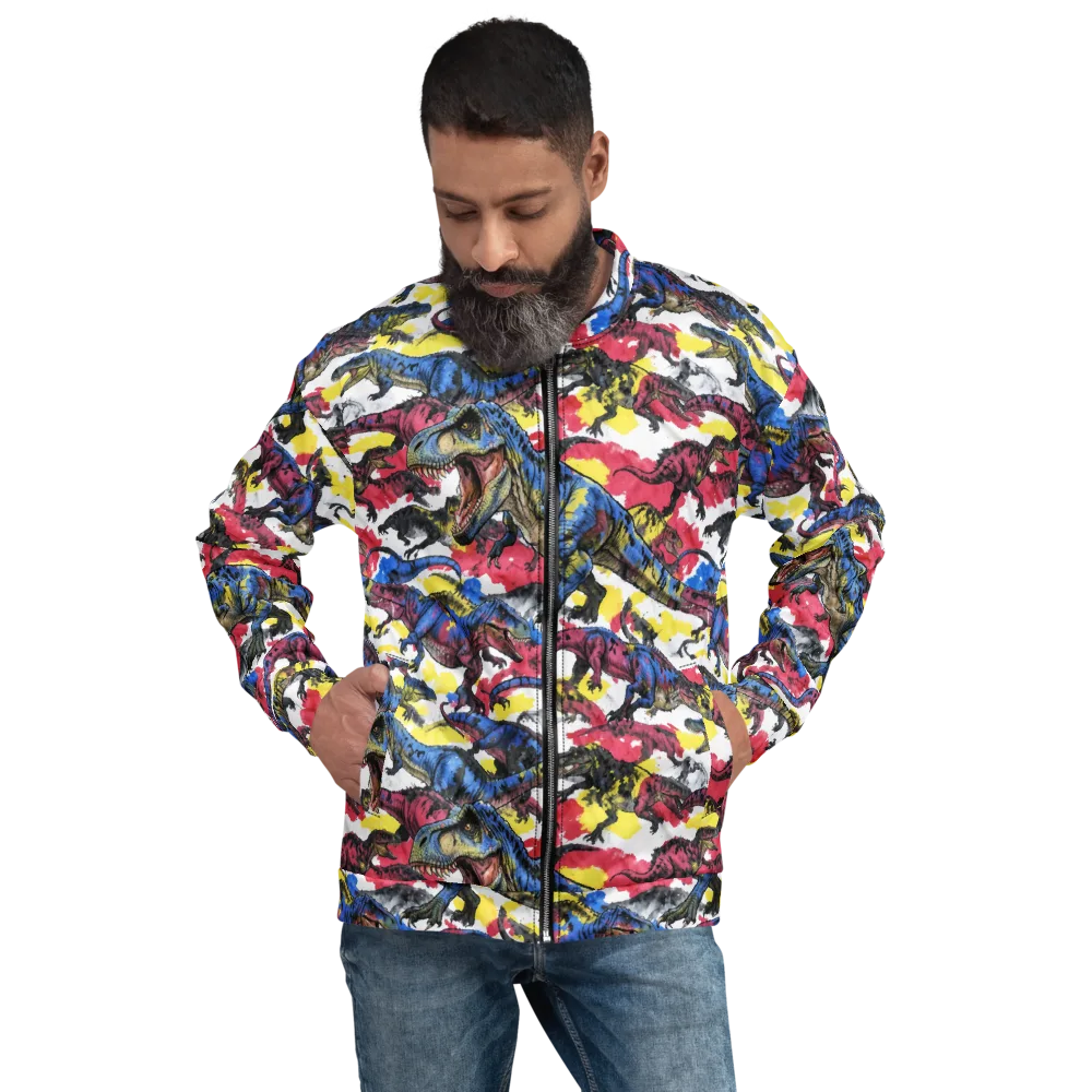 Jurassic Brushstroke on Bomber Jacket — Front