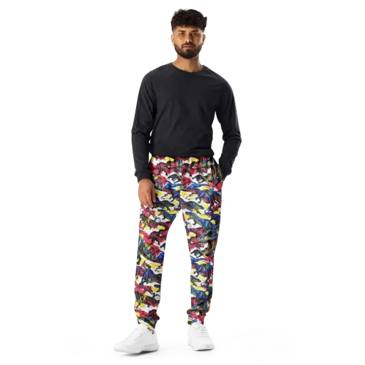 Jurassic Brushstroke on a Men's Joggers