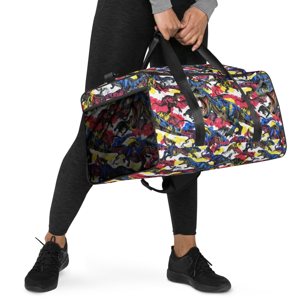 Jurassic Brushstroke on Duffle Bag — Right Front