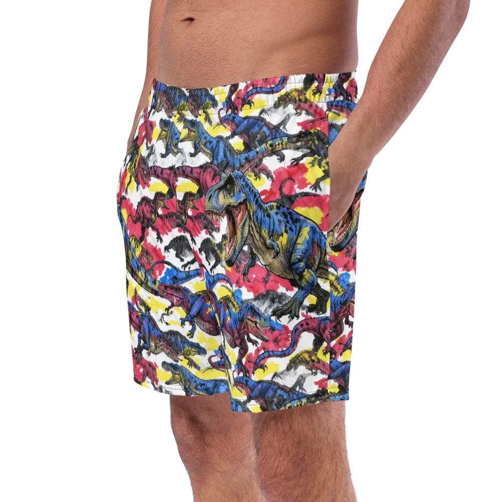 Jurassic Brushstroke on Swim Trunks — Left Front